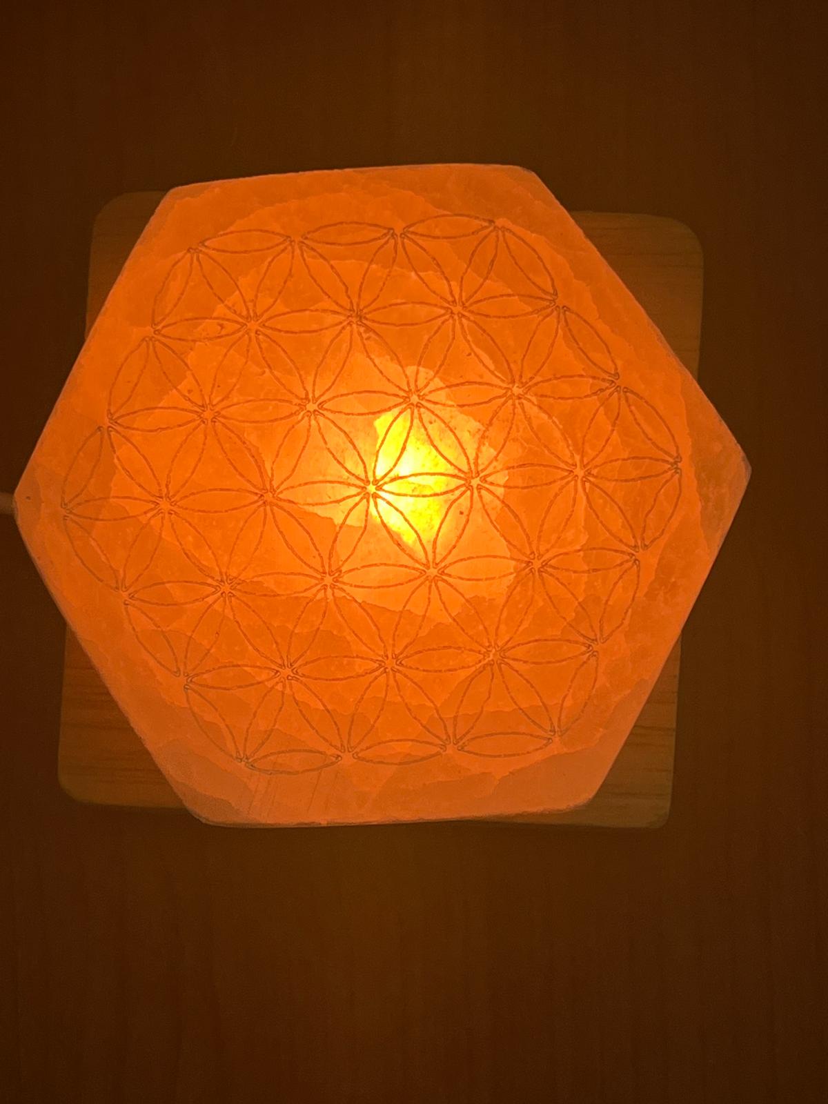 Selenite Esagoni con Fiore della Vita - immagine 3