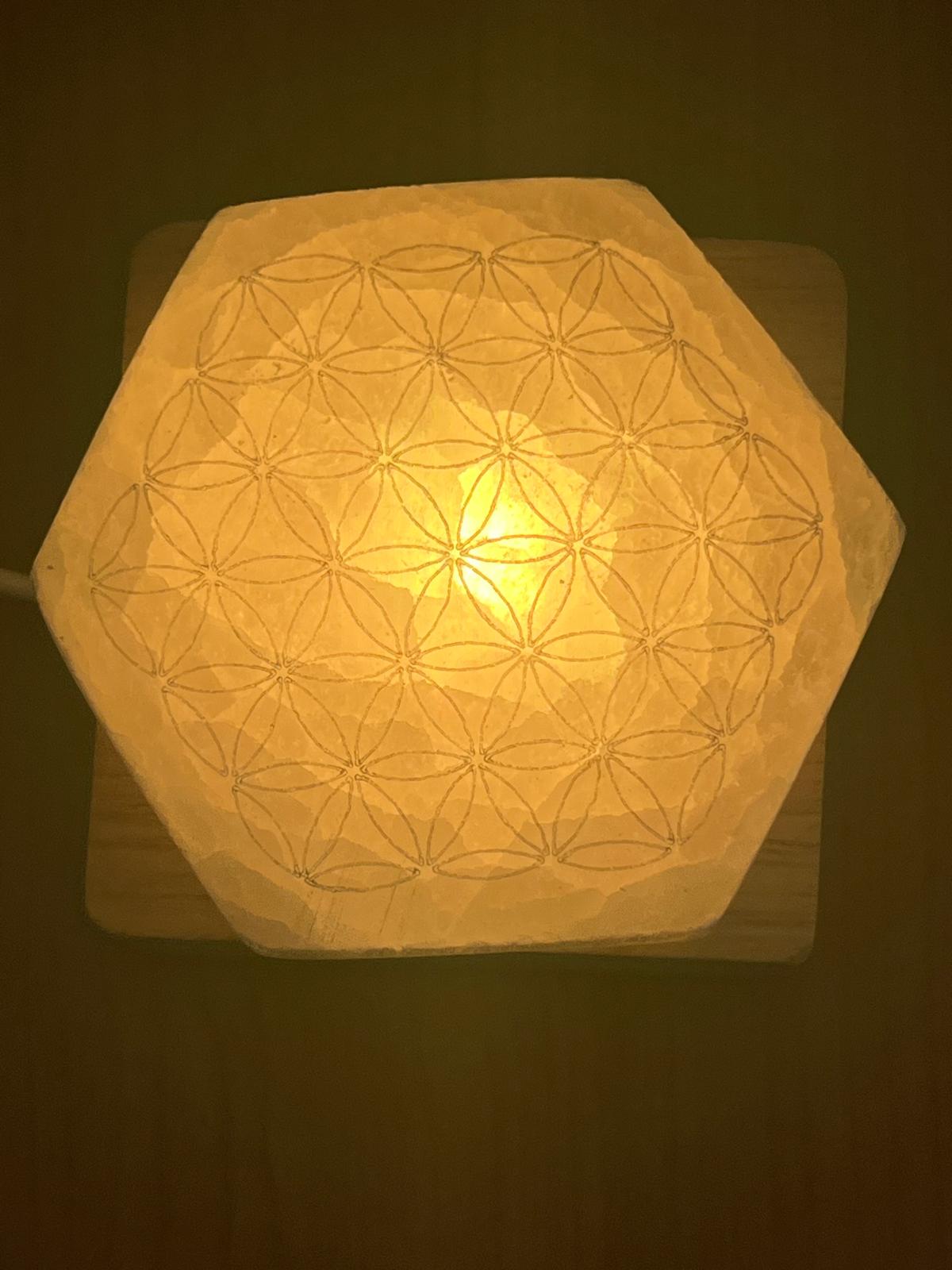 Selenite Esagoni con Fiore della Vita - immagine 4