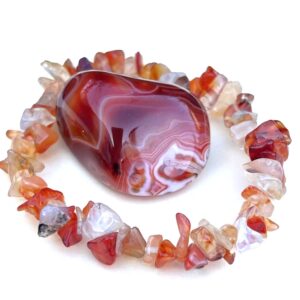Corniola Bracciale Chips