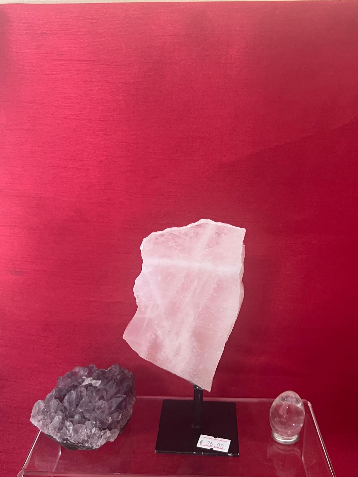 Quarzo Rosa In Piedistallo - immagine 4