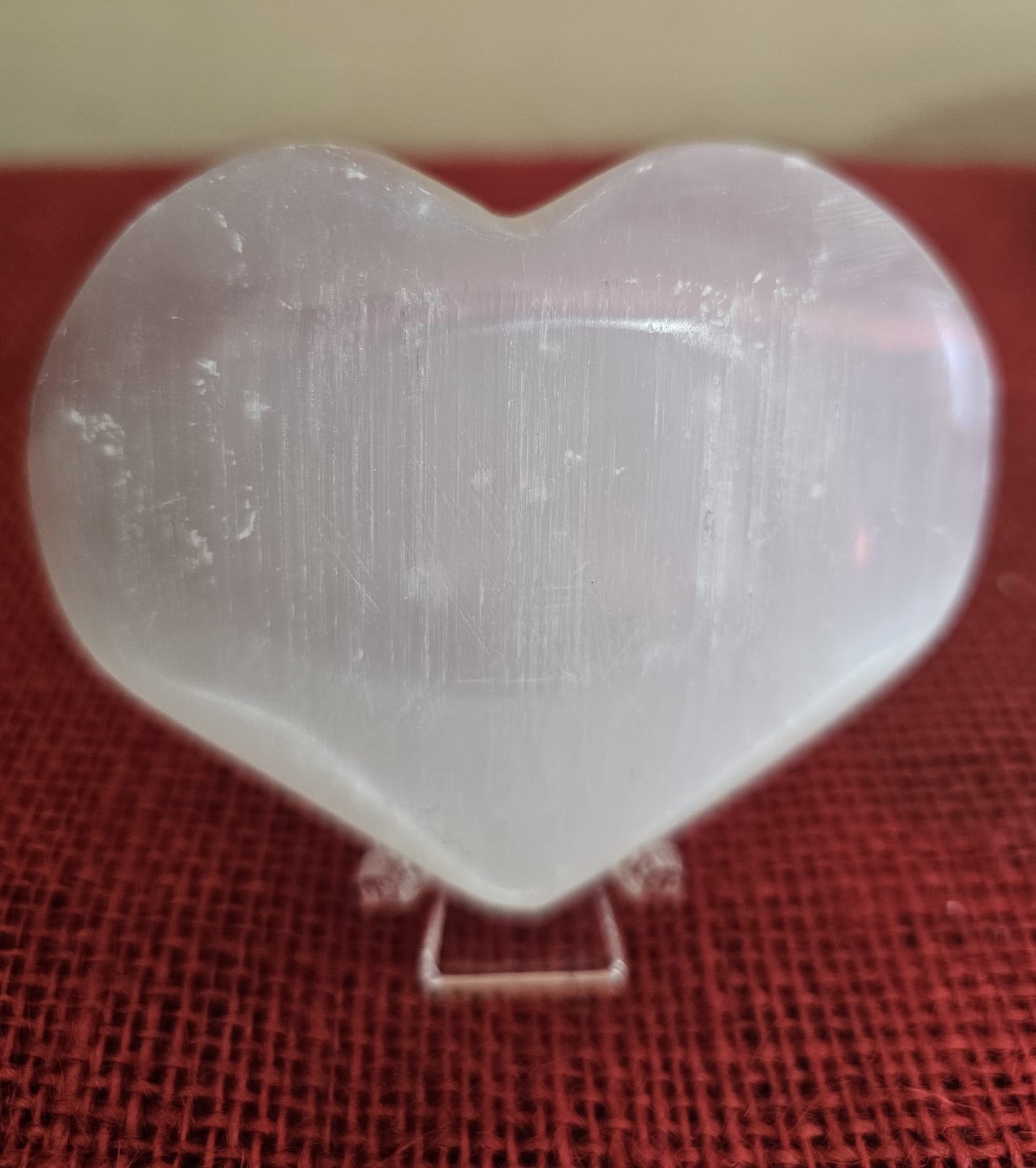Selenite Cuori Bombati 8/9 cm - immagine 2