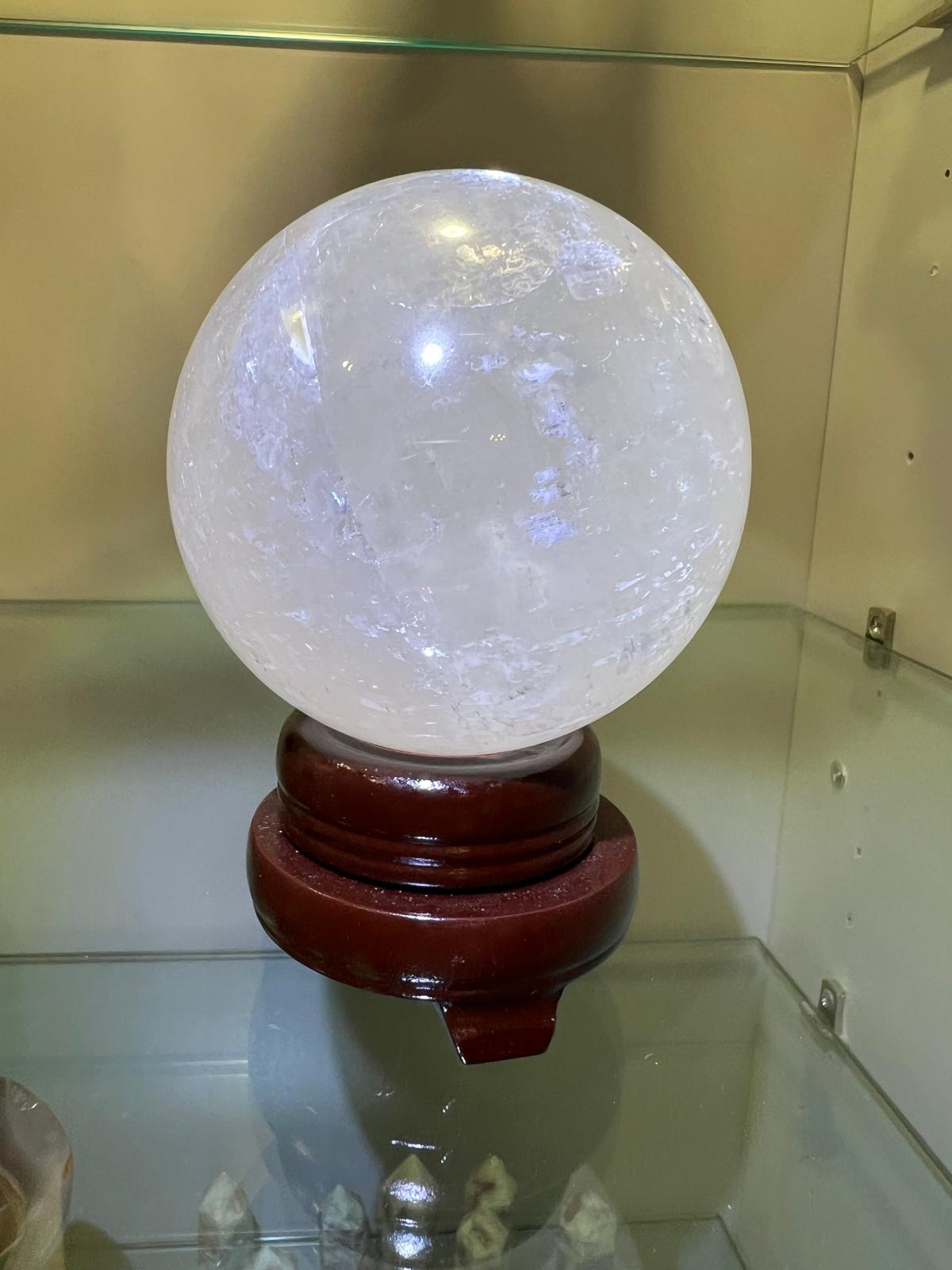 Sfera in Calcite Ottica – Diametro cm 7.9