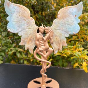 Uomo Donna con Ali di Farfalla Calcite Caraibica