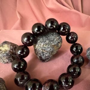 Bracciale Granato sfere dm 14