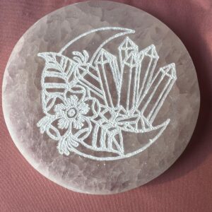Piattino in selenite dm 10