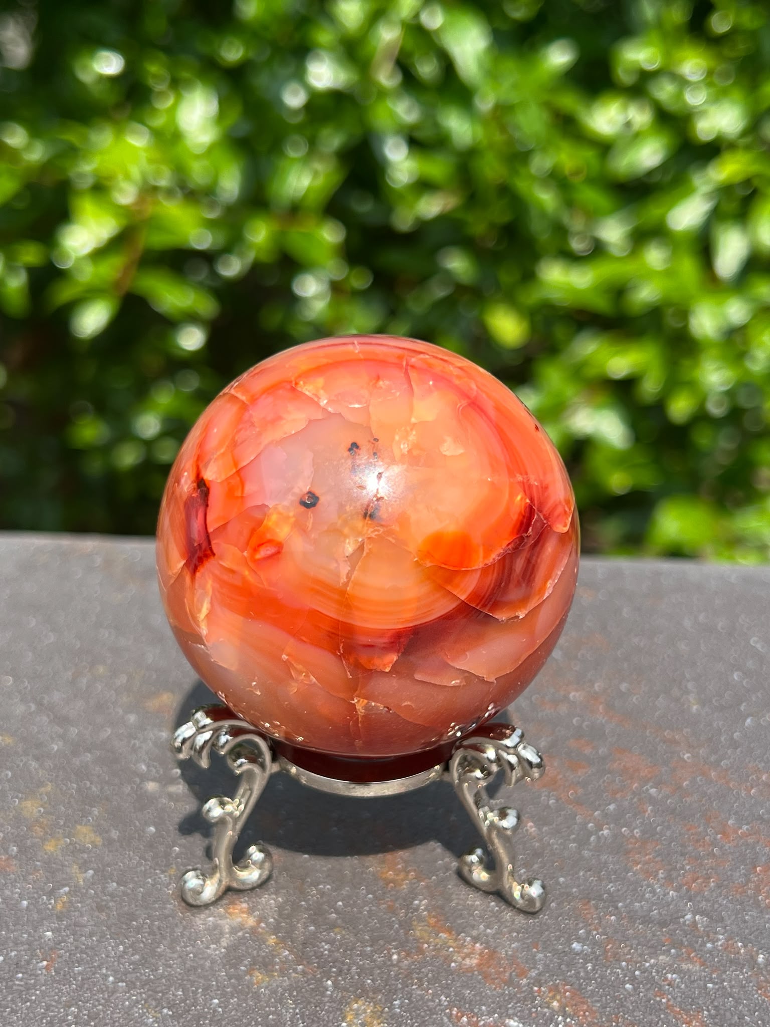 Sfera Corniola gr 259 dm 5,7 - immagine 2